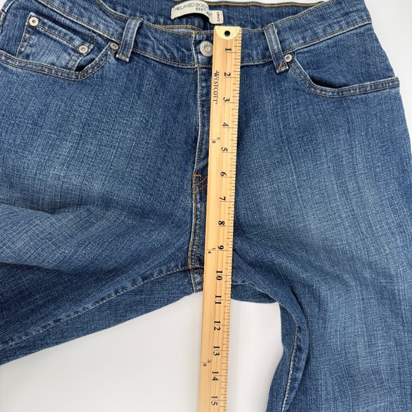 Levis 550 Jeans Women 10 Short Blue Bootcut Relaxed Fit Mid Rise Stretch Denim - Picture 10 of 13